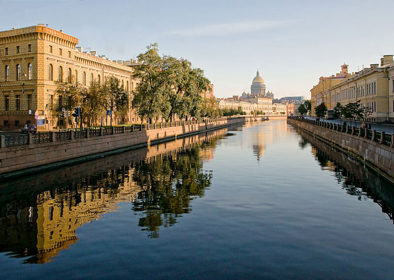 St Isaacs Cathedral from Moyka